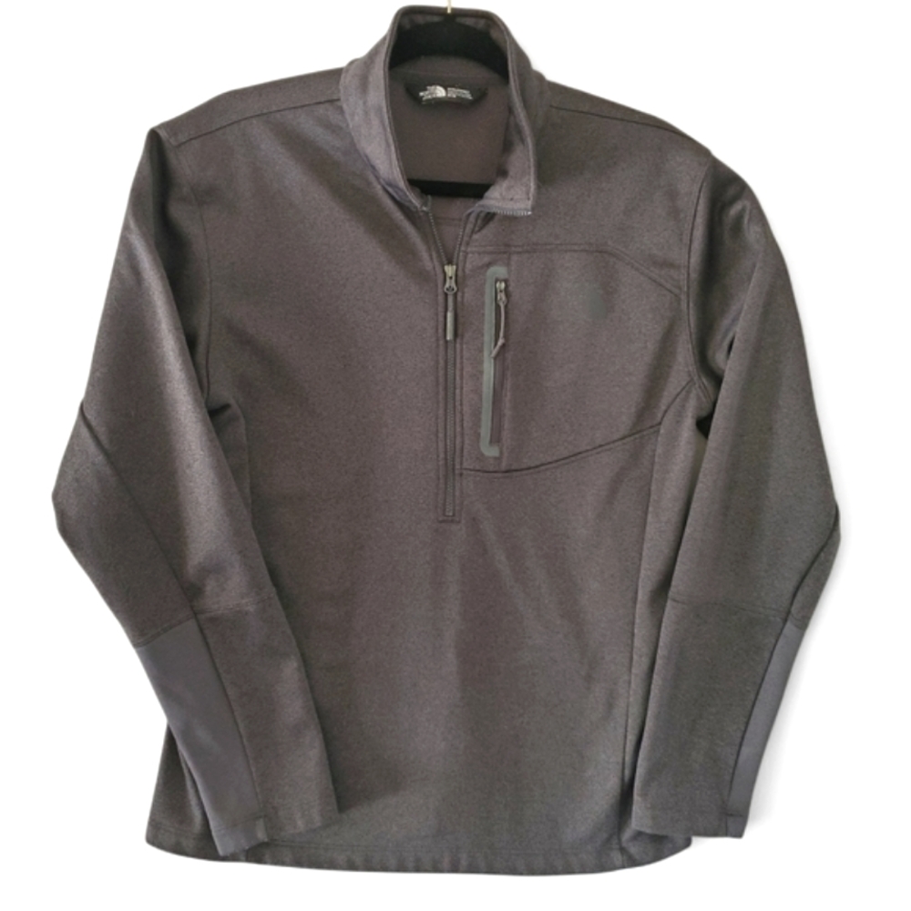 THE‎ NORTH FACE Cugo Charcoal Gray Quarter Zip Pullover Jacket/Coat Men's Size M